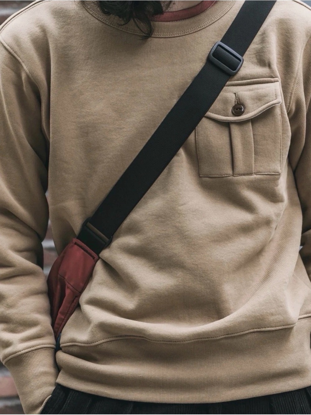 🇺🇸USA SHIP Military Pocket Sweatshirt - Khaki M